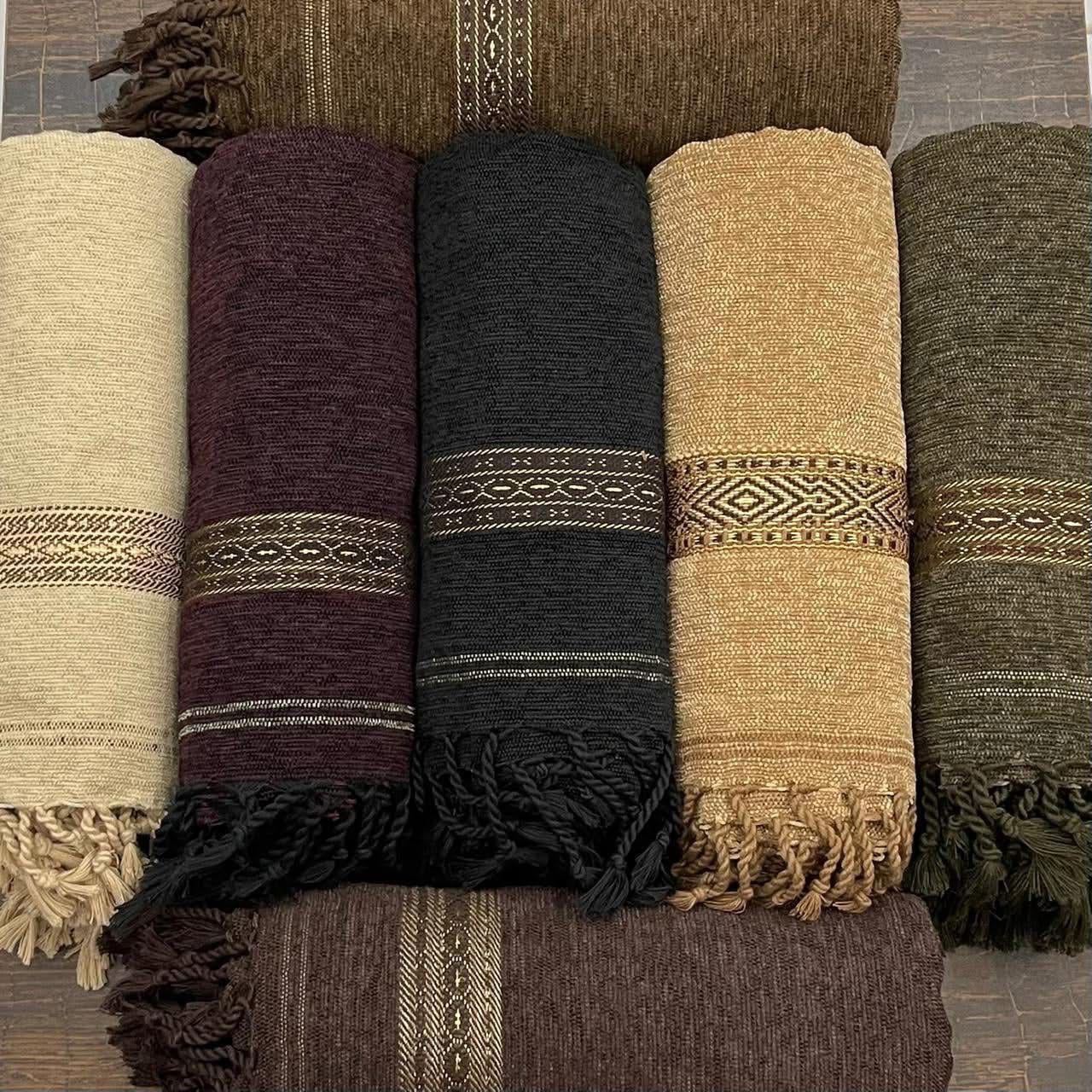 Winter Luxury Velvet Men’s Shawl – 2-Side Tassels & Patti Bodar Work | Premium Quality - Image 8