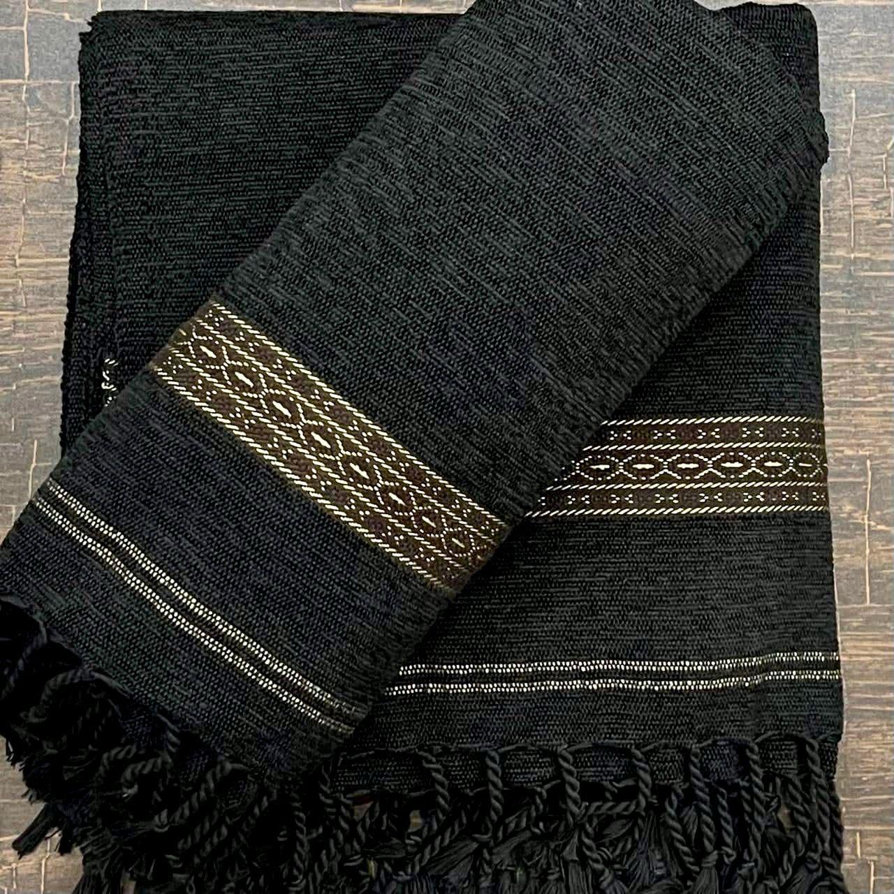 Winter Luxury Velvet Men’s Shawl – 2-Side Tassels & Patti Bodar Work | Premium Quality - Image 7