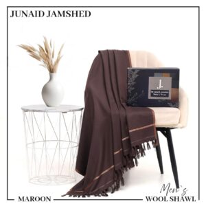 J. Junaid Jamshed Men’s Pure Suti Woolen Winter Shawl – 14 Colors | Guaranteed Quality